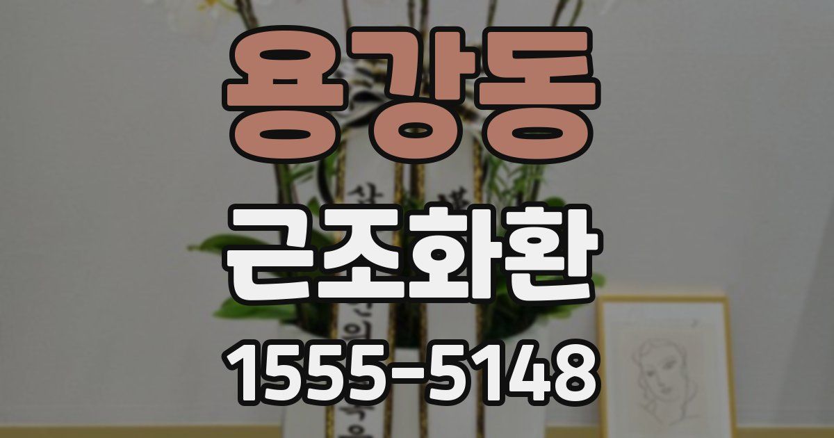 용강동 근조화환