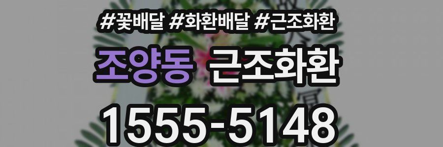 조양동 근조화환