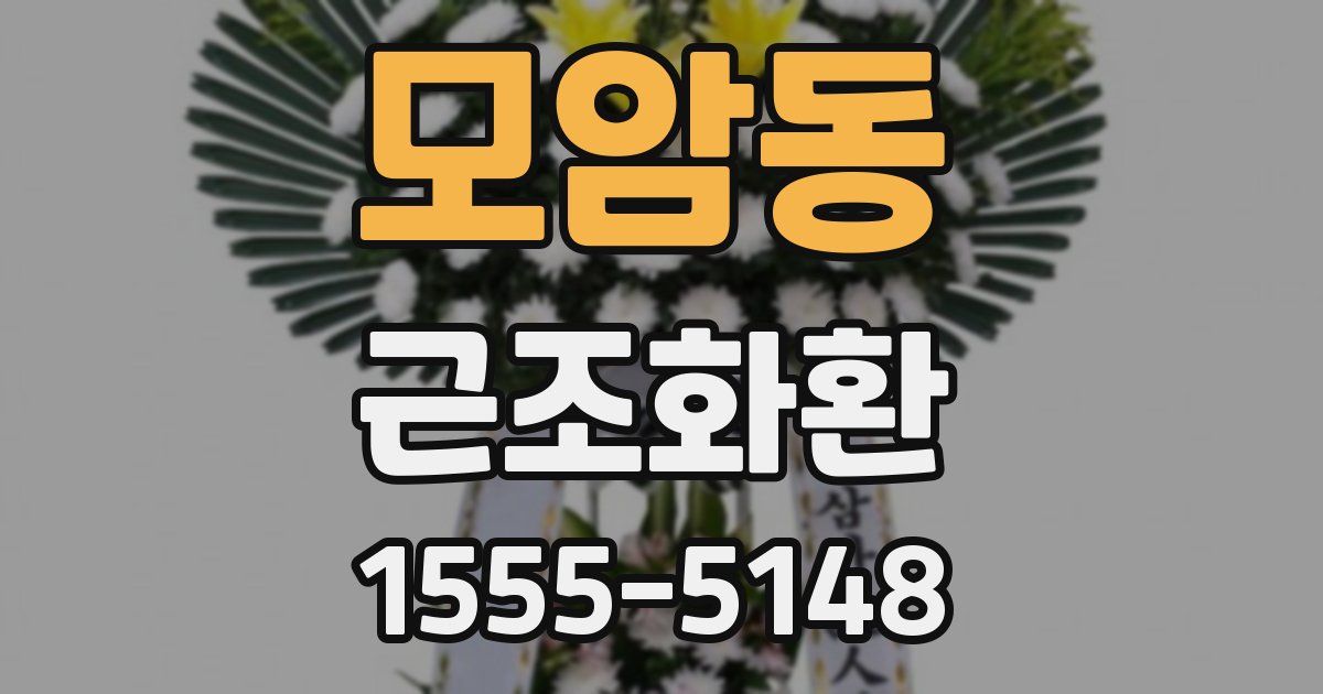 모암동 근조화환