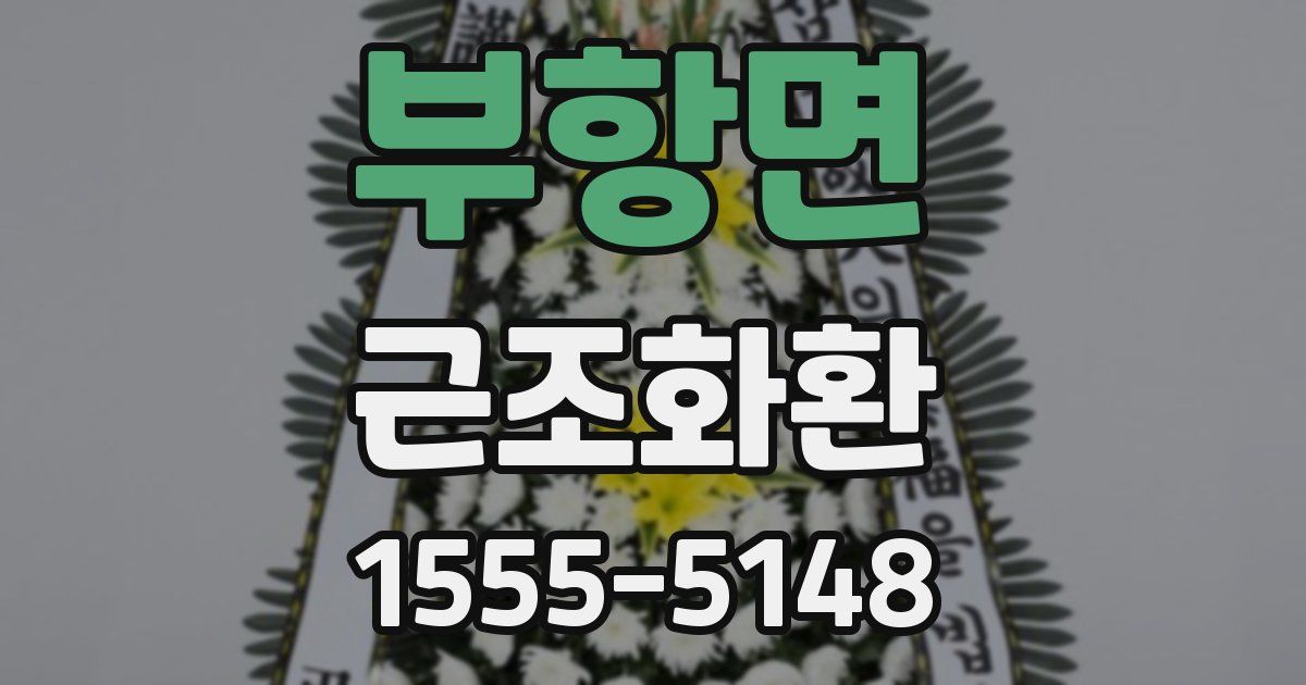 부항면 근조화환