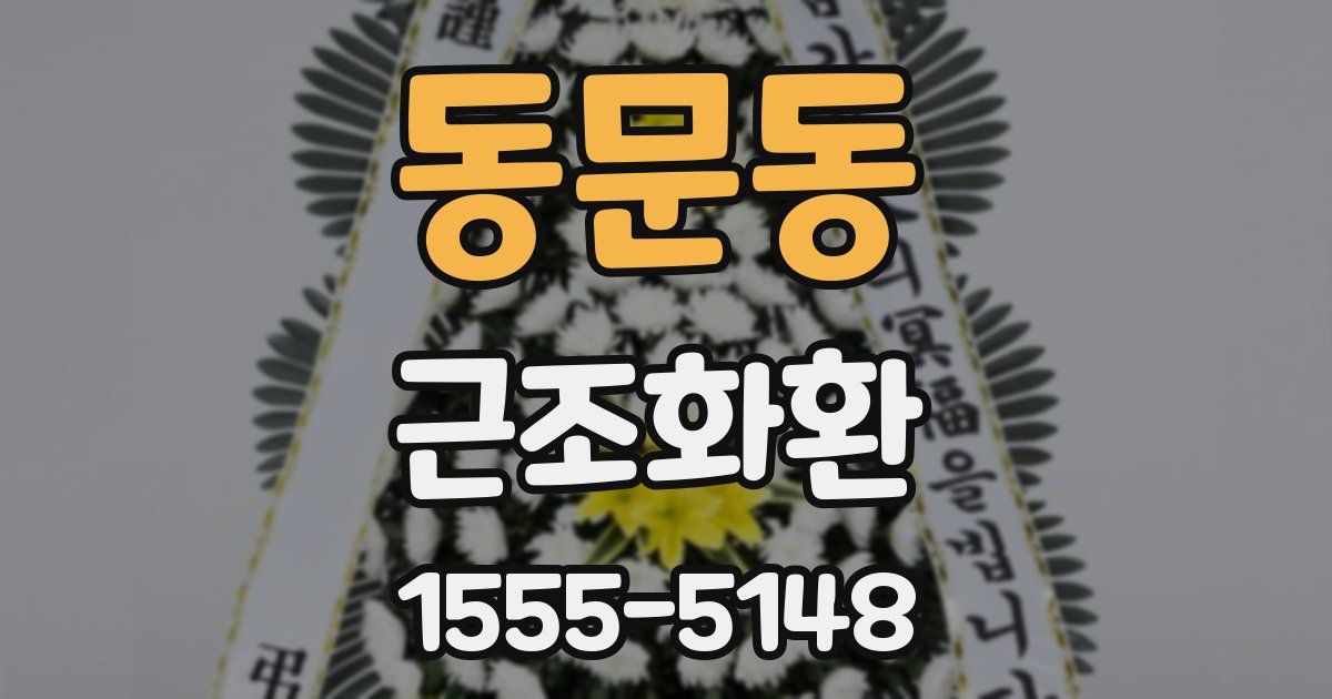 동문동 근조화환