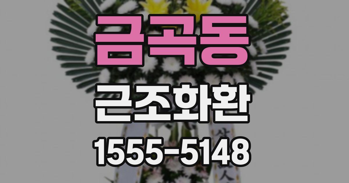 금곡동 근조화환