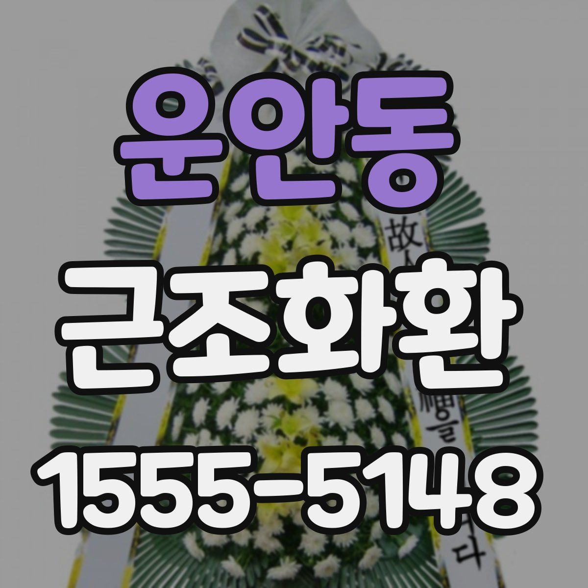 운안동 근조화환