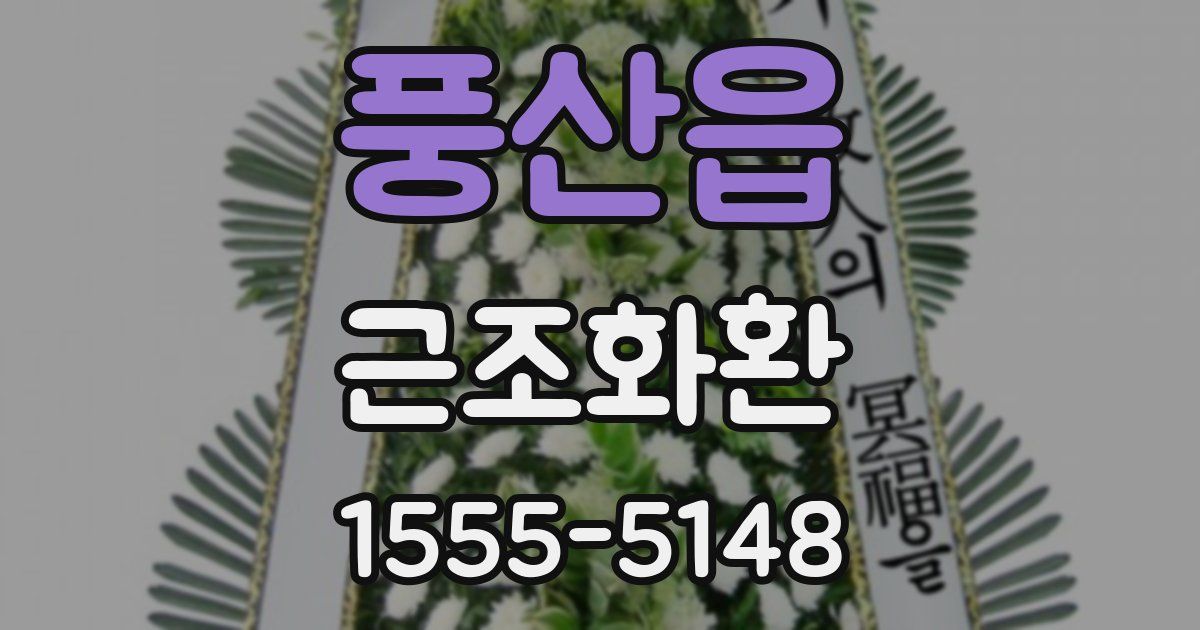 풍산읍 근조화환