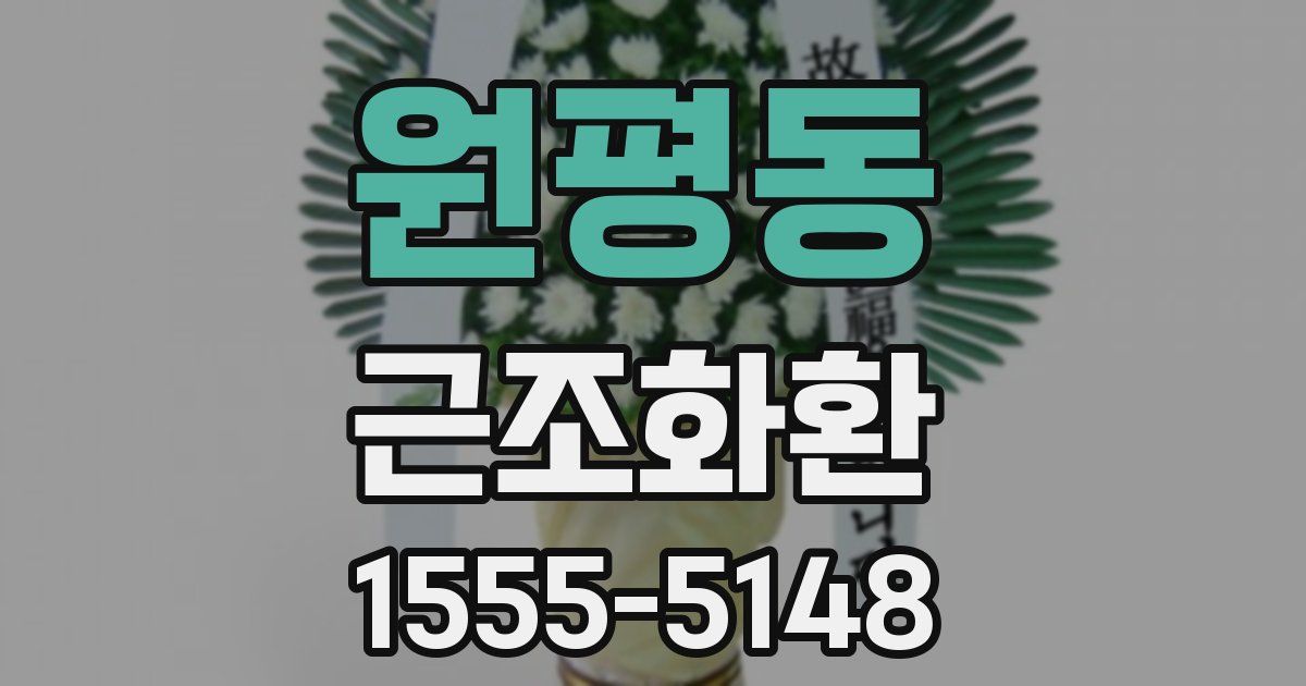 원평동 근조화환