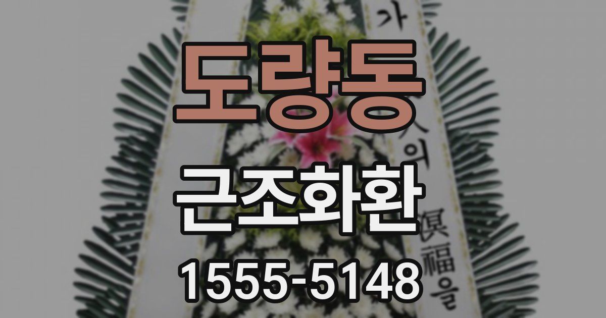 도량동 근조화환