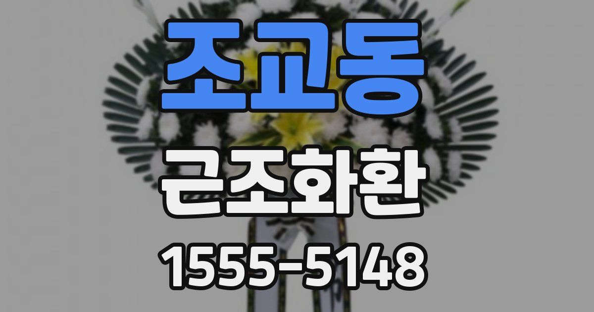 조교동 근조화환