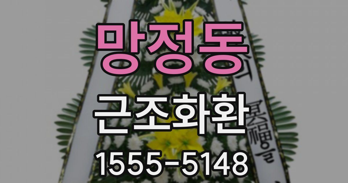 망정동 근조화환