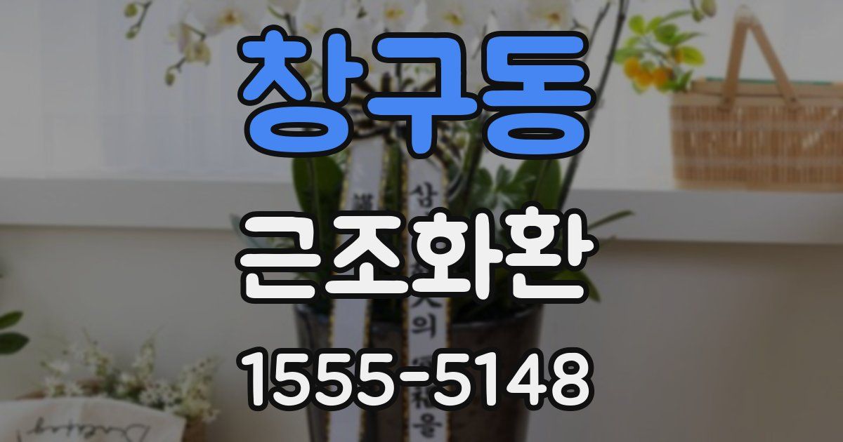 창구동 근조화환