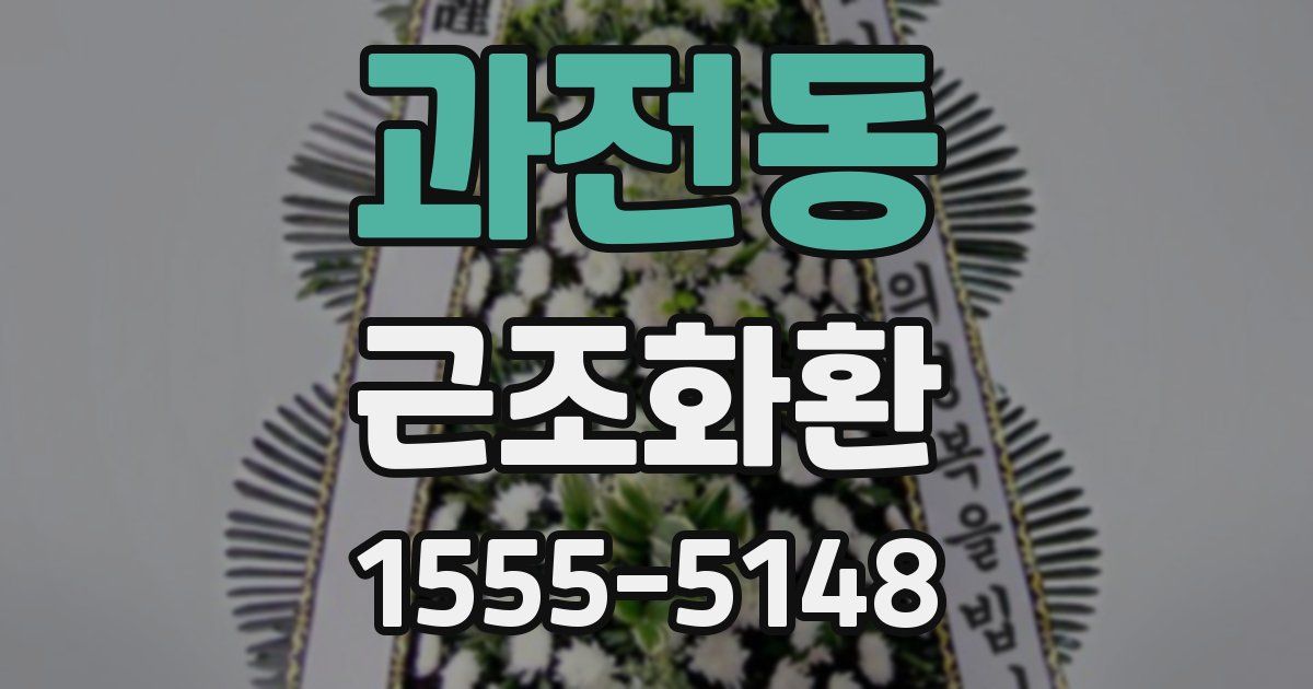 과전동 근조화환