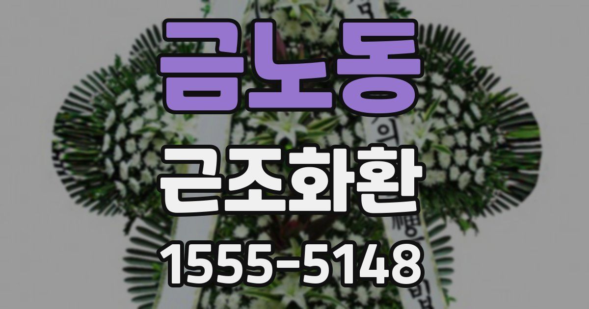 금노동 근조화환