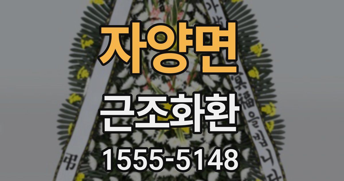 자양면 근조화환