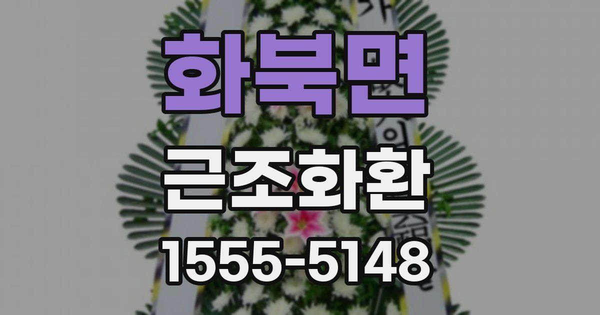 화북면 근조화환