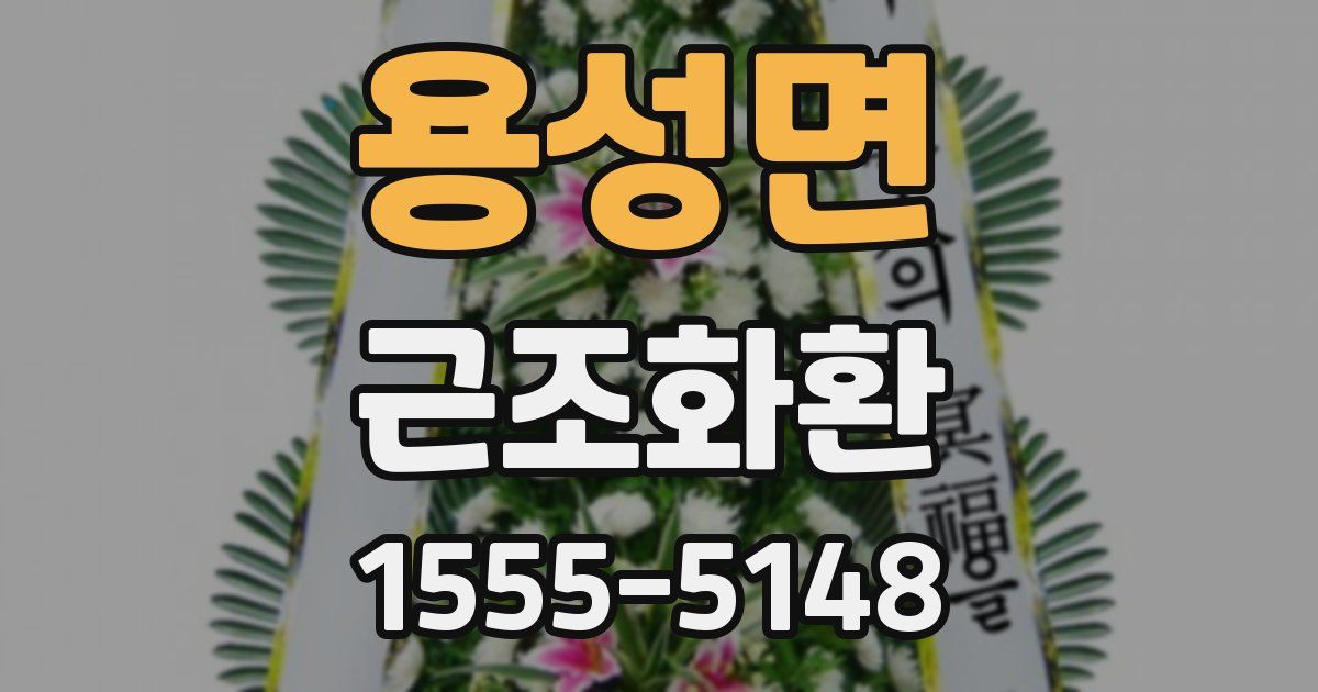 용성면 근조화환