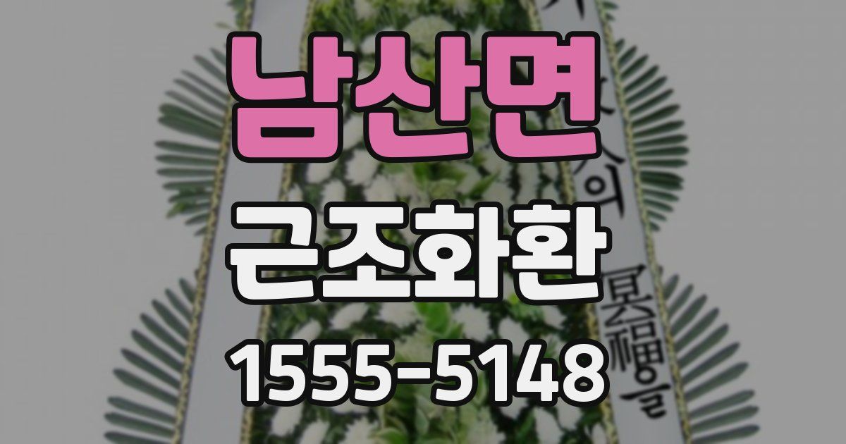 남산면 근조화환