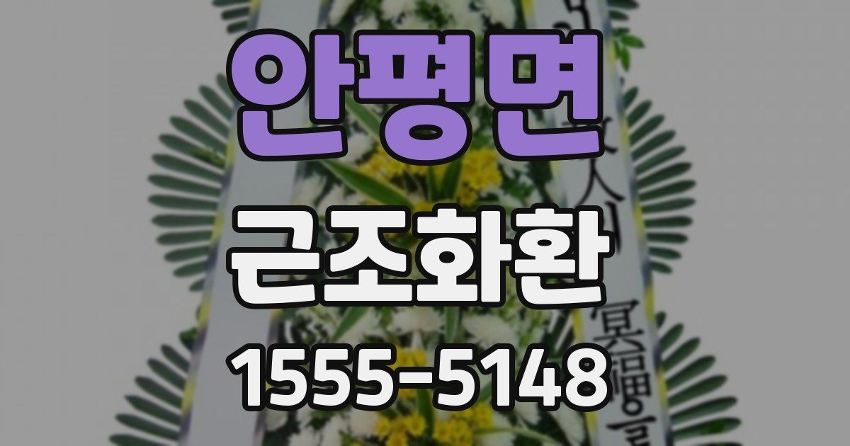안평면 근조화환