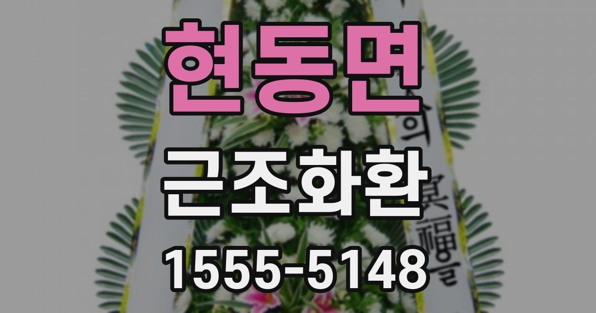 현동면 근조화환