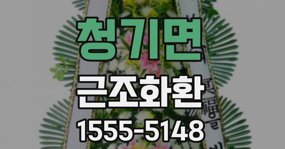 청기면 근조화환