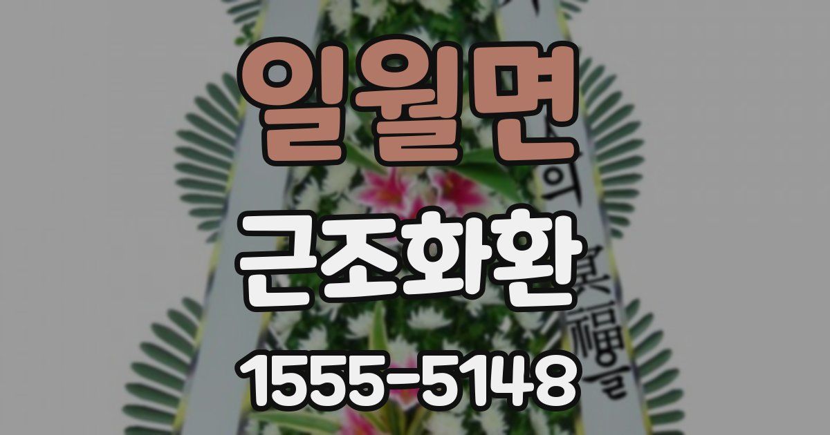 일월면 근조화환