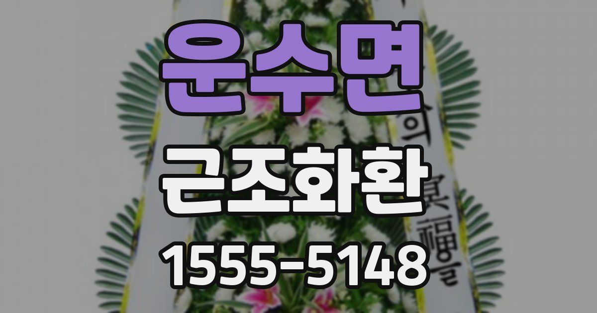 운수면 근조화환