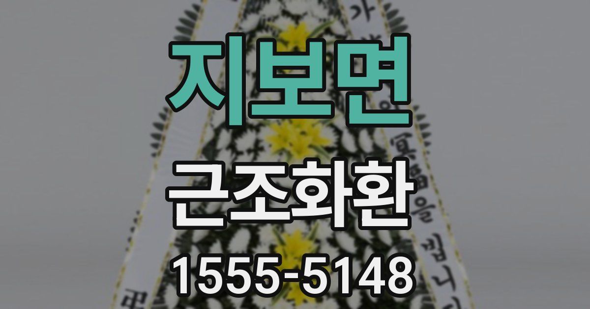 지보면 근조화환