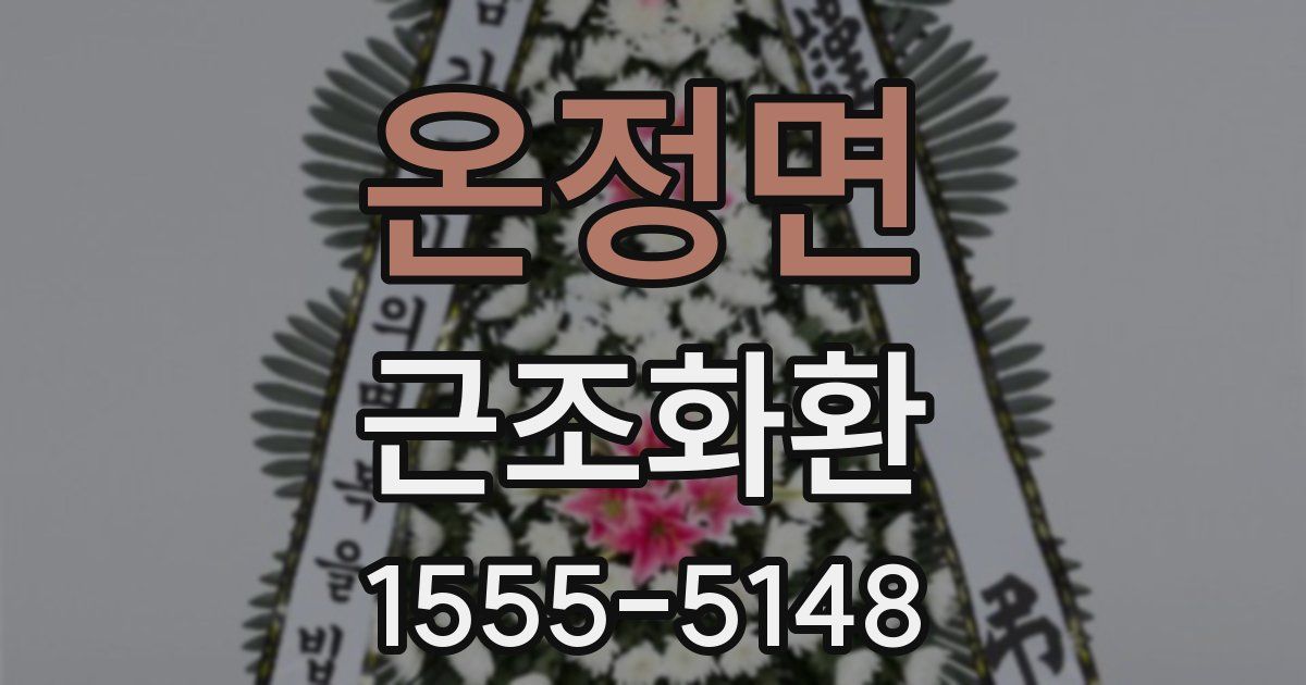 온정면 근조화환