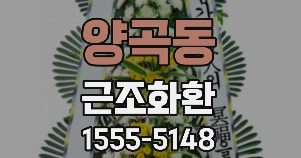 양곡동 근조화환
