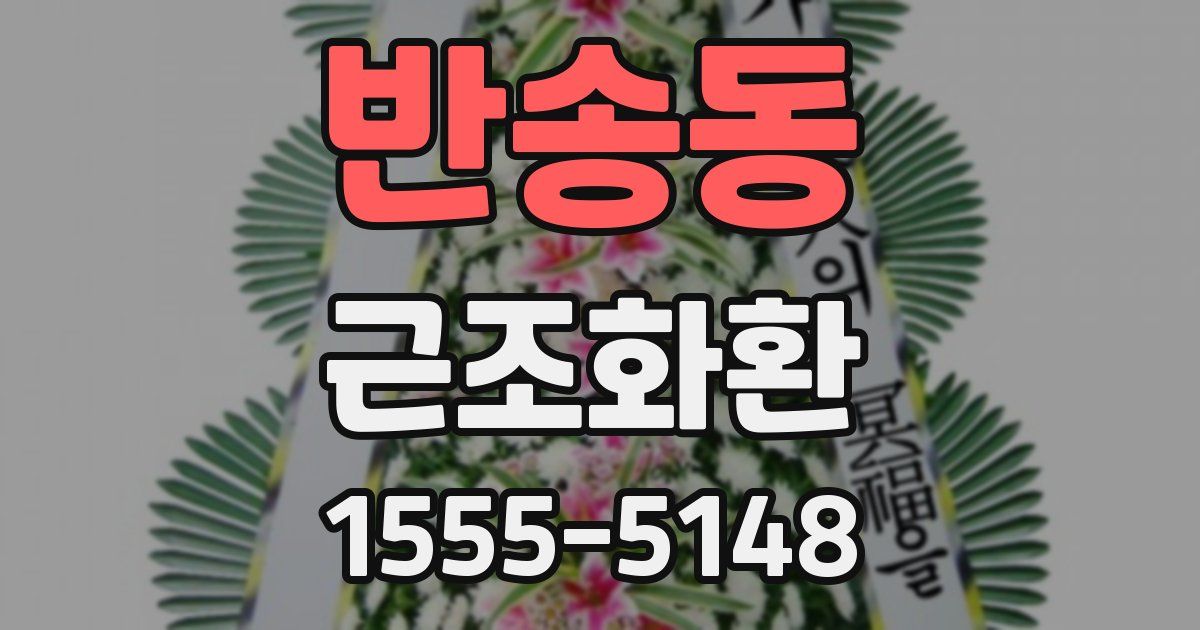 반송동 근조화환
