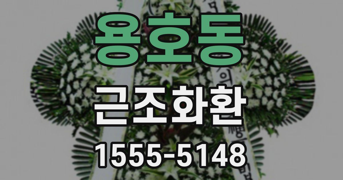 용호동 근조화환