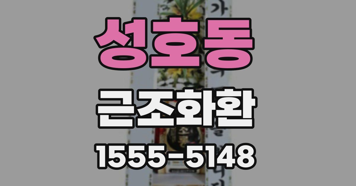 성호동 근조화환