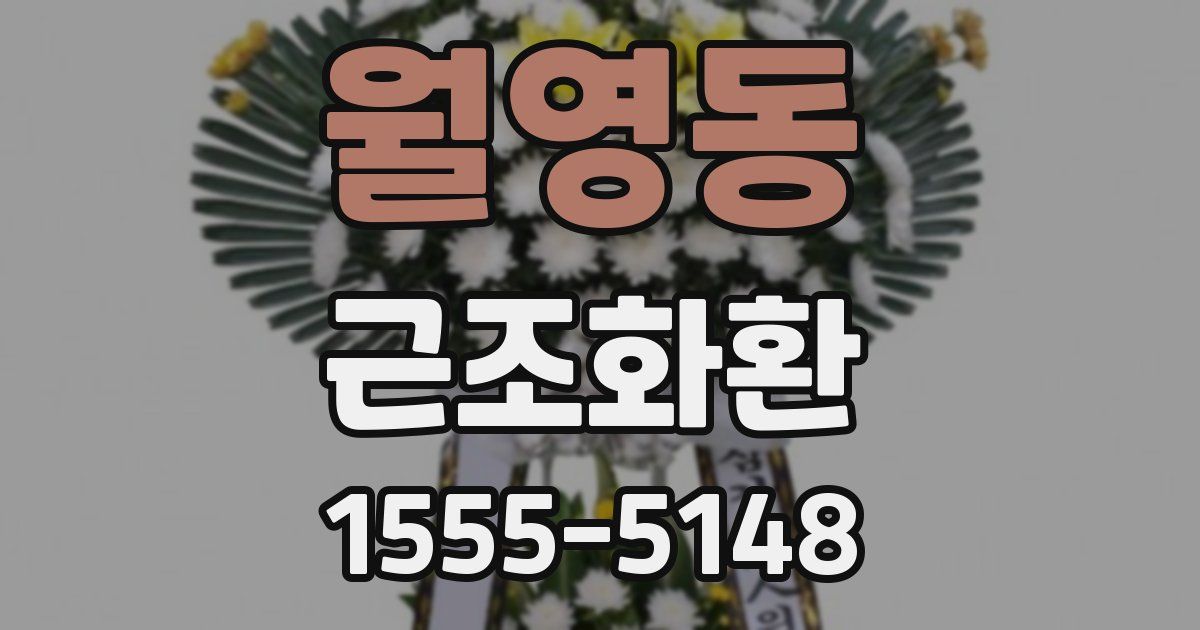 월영동 근조화환