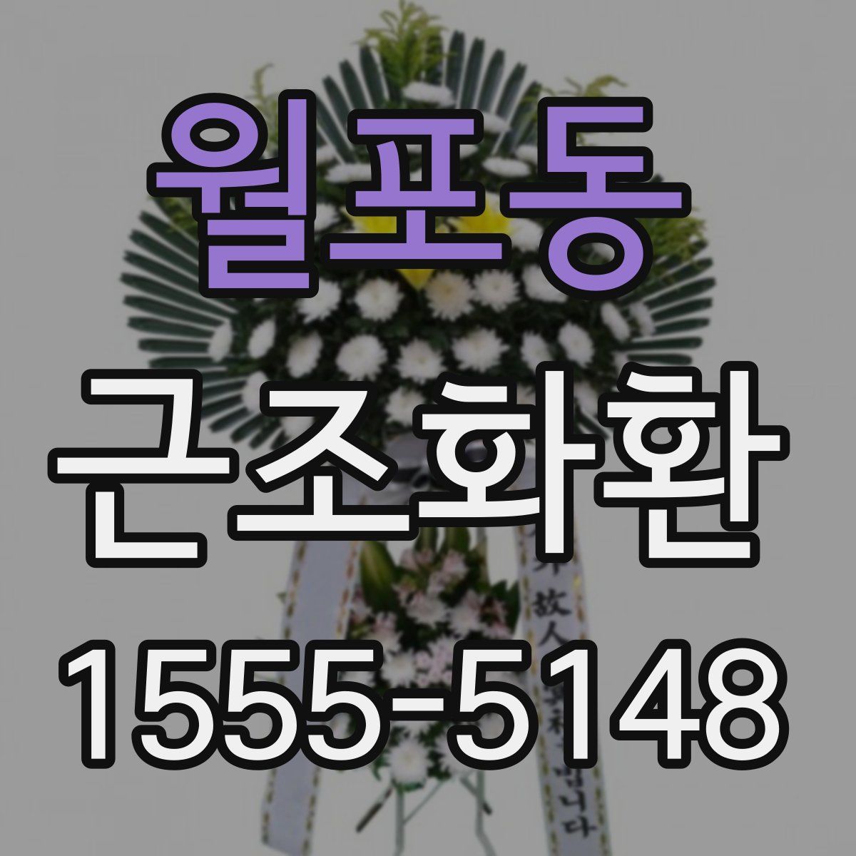 월포동 근조화환