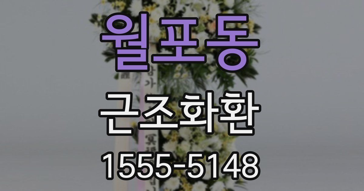 월포동 근조화환