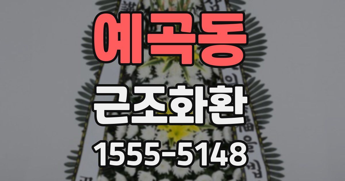 예곡동 근조화환