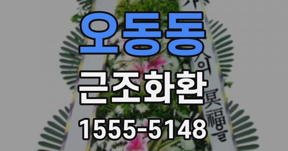 오동동 근조화환