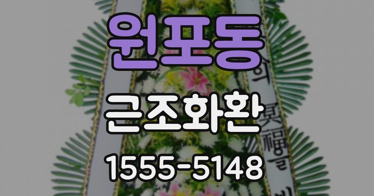 원포동 근조화환