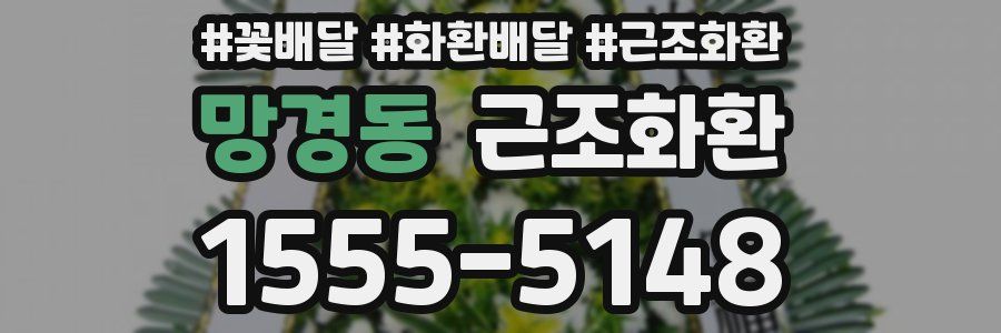망경동 근조화환