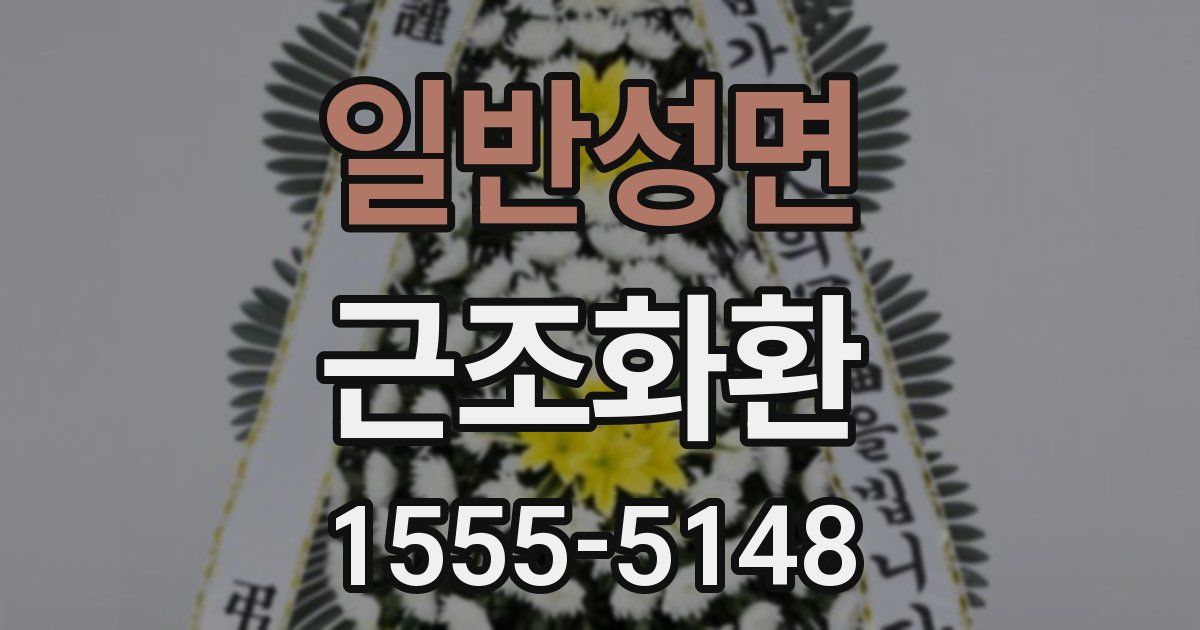 일반성면 근조화환