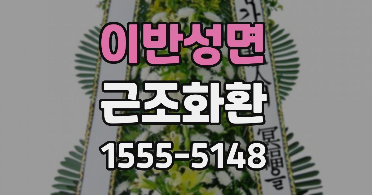 이반성면 근조화환