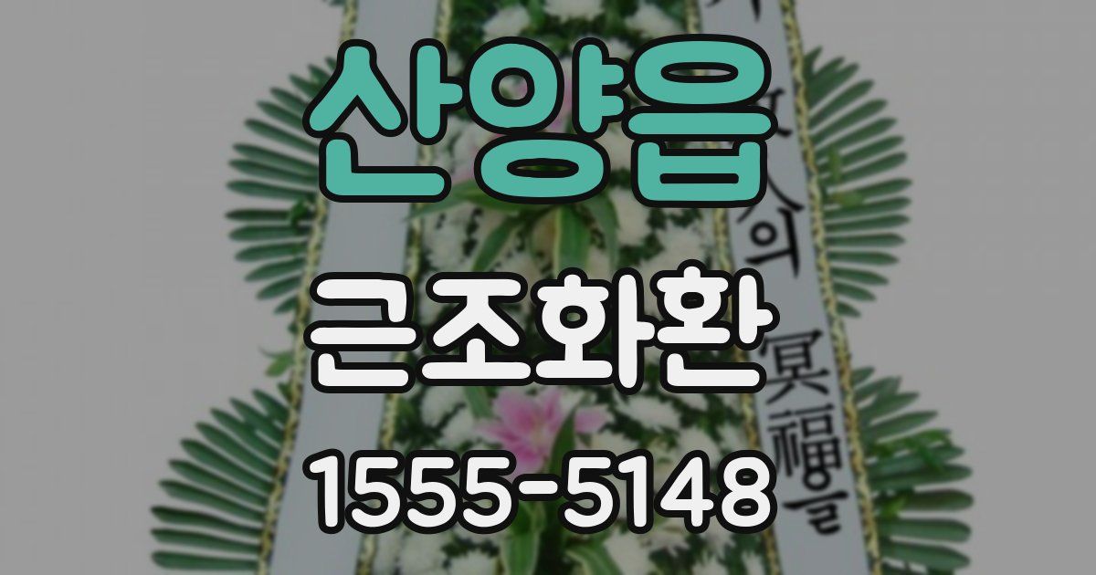 산양읍 근조화환