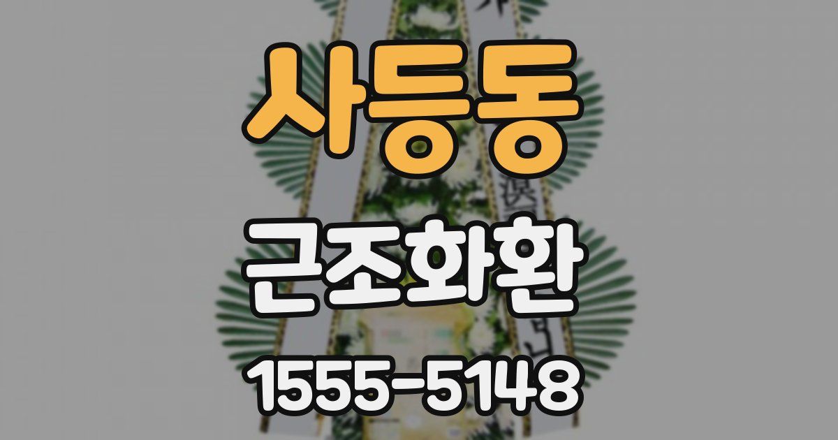 사등동 근조화환