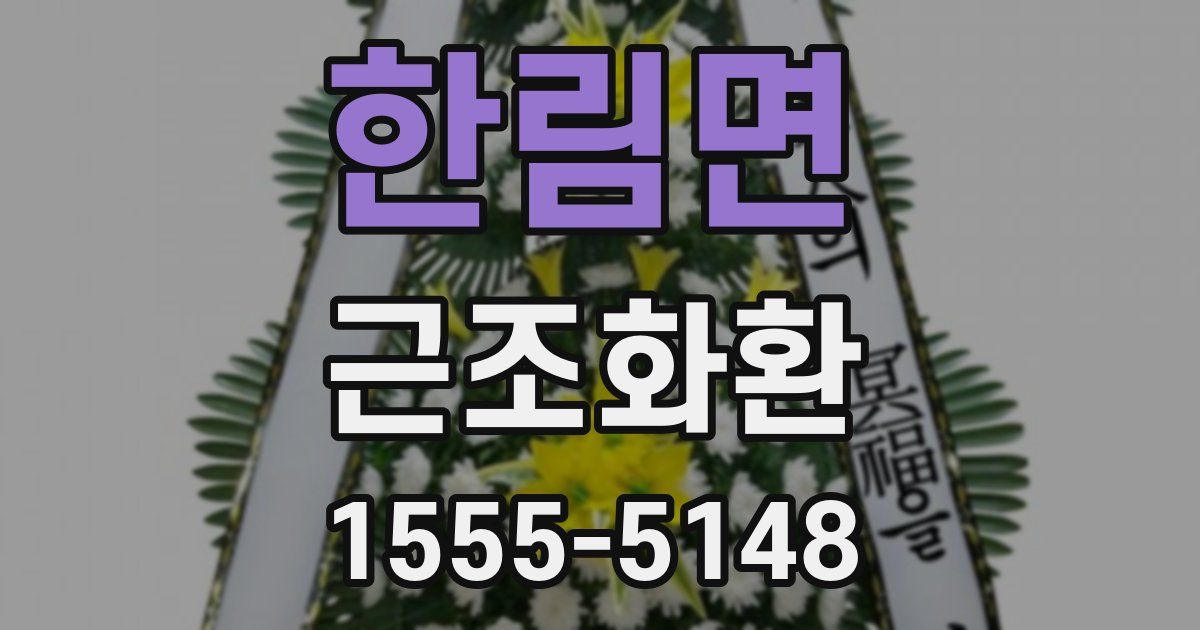 한림면 근조화환