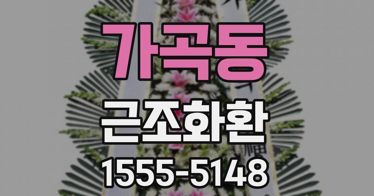 가곡동 근조화환