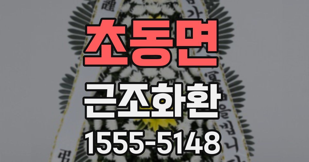 초동면 근조화환