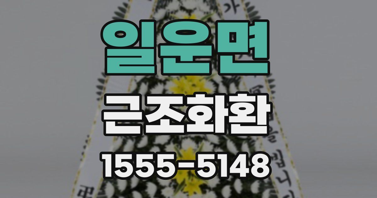 일운면 근조화환