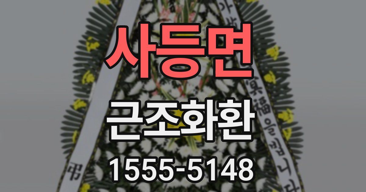사등면 근조화환