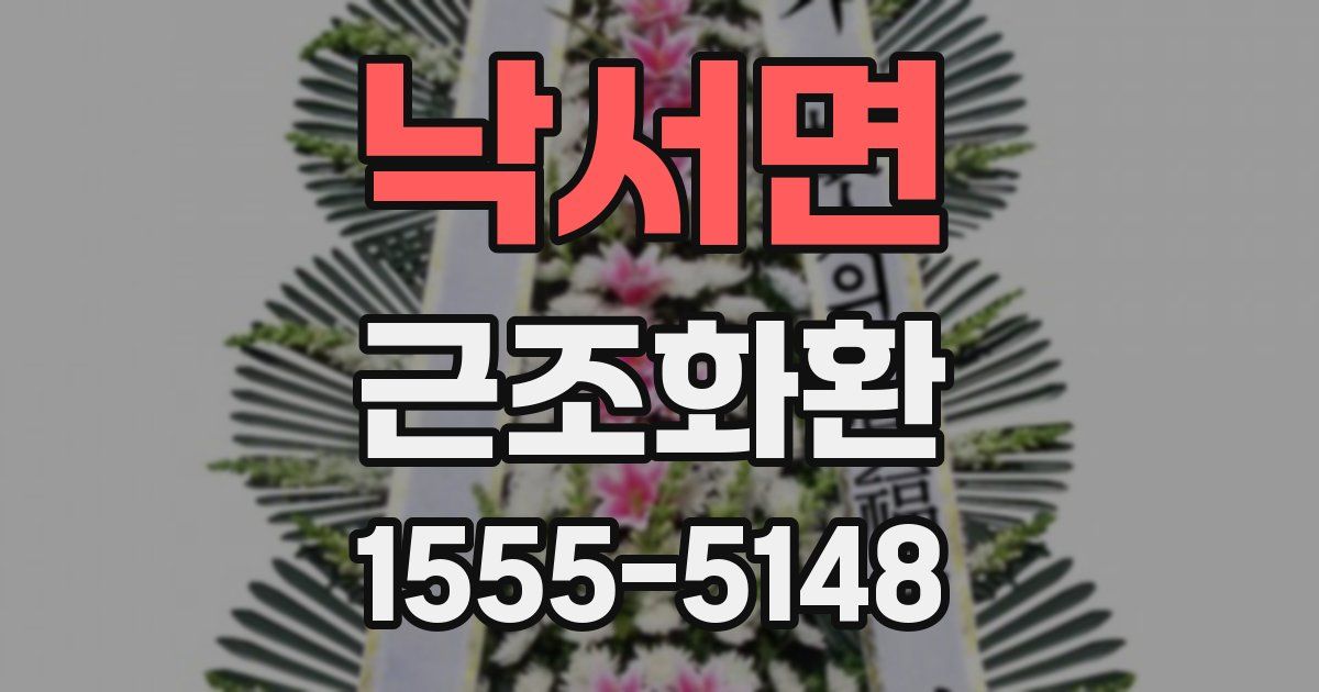 낙서면 근조화환