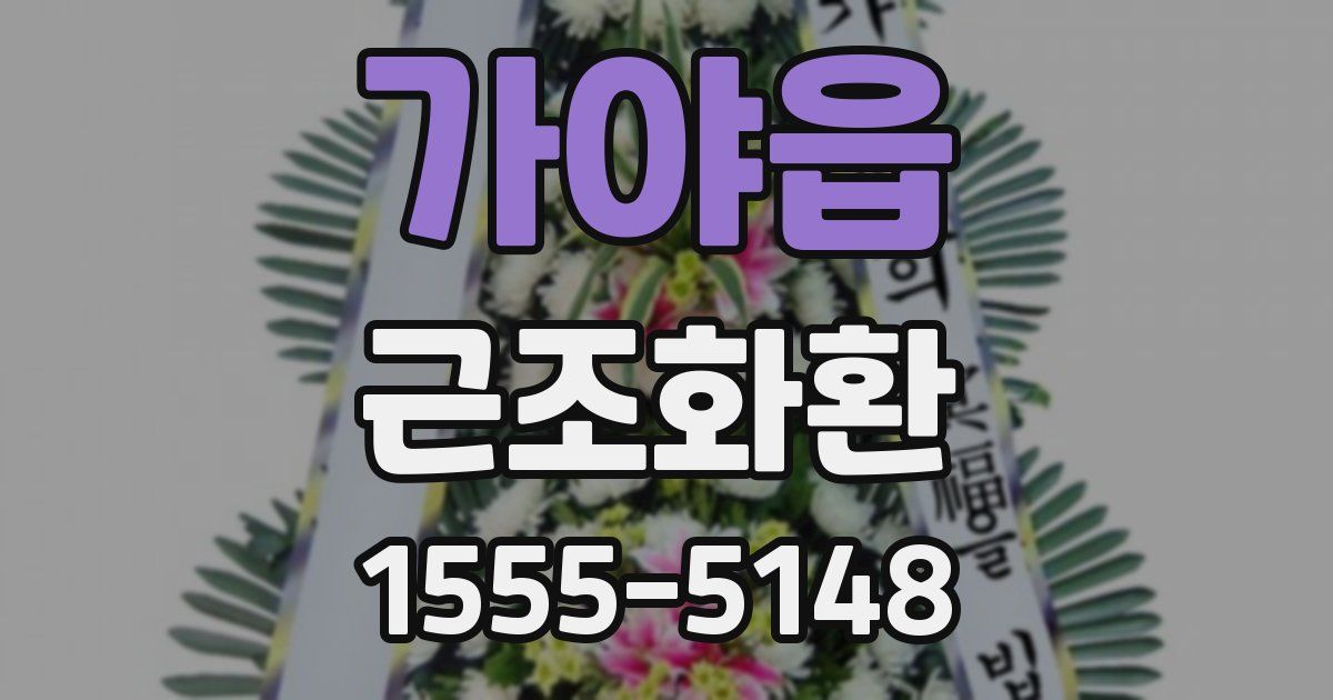 가야읍 근조화환