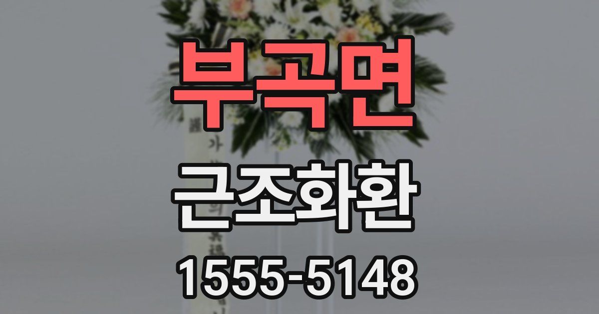 부곡면 근조화환