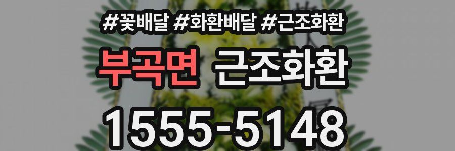 부곡면 근조화환